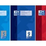 Oxford schoolschrift, DIN A5, liniatuur 5/5 mm geruit, 32 vel, lichtblauw