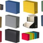 Oxford documentenbox, van golfkarton, donkerblauw