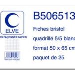 ELVE systeemkaarten, 500 x 650 mm, blanco, wit,