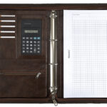 Alassio schrijfmap met ringband ´MASSA´, A4, kunstleer, bruin