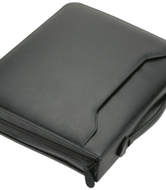 Alassio ringbandmap ´AREZZO´, A4, leer, zwart