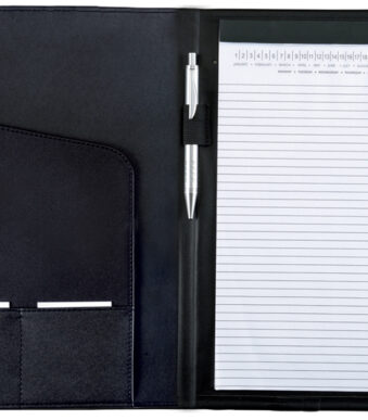 Alassio schrijfmap ´SAVONA´, A4, FINEtouch-kunstleer, zwart