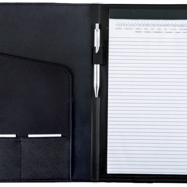 Alassio schrijfmap ´SAVONA´, A4, FINEtouch-kunstleer, zwart