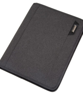 Alassio organisatiemap ´OLBIA´, A4, polyester en Finetouch kunstleer, antraciet