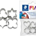 FIMO uitsteekvormpjes voor boetseerklei, van metaal, 6 motieven