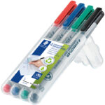 STAEDTLER Lumocolor NonPermanent-Marker 311S, 4 stuks in etui