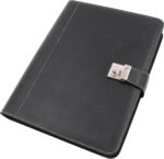 Alassio documentenmap, A4, kunstleer, zwart