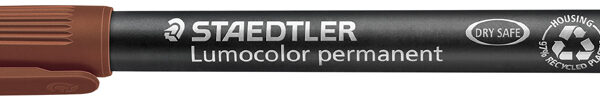 STAEDTLER Lumocolor permanent-marker 317M, bruin