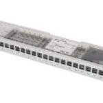 Telegärtner 19´ moduledrager met 24 x AMJ-modules Cat. 6A diep