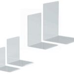 MAUL boekensteun van acryl, glashelder, 150 x 160 x 210 mm