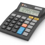 TWEN desktop rekenmachine J-1010 solar, kleur: zwart