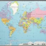 DURABLE schrijfonderlegger, motief: ´wereldkaart´, kunststof