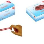 Läufer elastieken RONDELLA in doos, rood, 100 mm, 100 g