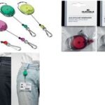 DURABLE Toegangspashouder met oprolmechanisme, ovaal, donkerblauw, 1 st.