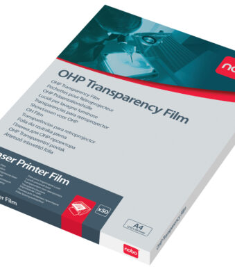 nobo laserprinterfolie, DIN A4, glashelder, PP, 120 my