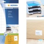 HERMA etiketten PREMIUM, 210 x 297 mm, wit, 10 vel, permanent