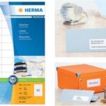 HERMA etiketten PREMIUM, 63,5 x 38,1 mm, wit, 100 vel, permanent