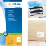 HERMA etiketten PREMIUM, 105 x 48 mm, wit, 500 vel, permanent