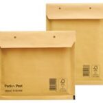 MAILmedia luchtkussen-enveloppen, type 14/D, 17,5 x 26,5 cm, zelfklevend, bruin, 100 st.