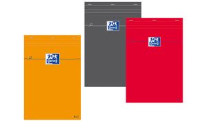 Oxford notitieblock, 74 x 105 mm, geruit, 80 vel, oranje