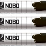 nobo krijtmarker, nat wisbaar, wit