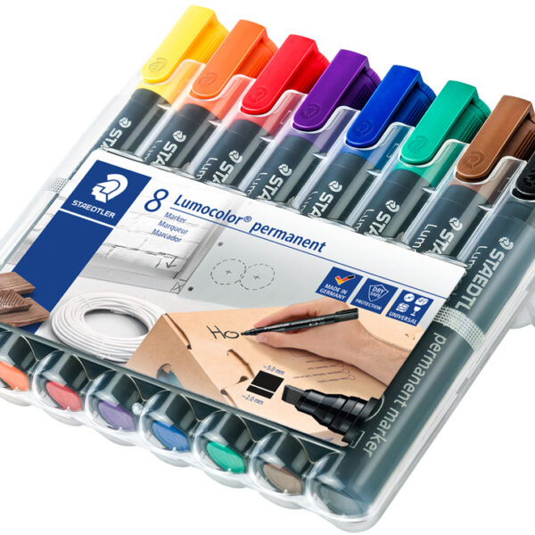 STAEDTLER Lumocolor Permanent-Marker 350, 8 in etui