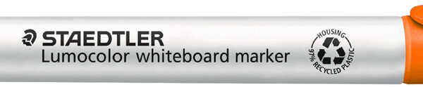 STAEDTLER LUMOCOLOR whiteboardmarker 351, ronde punt, 2 mm, oranje