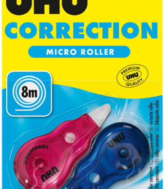 UHU eenmalige-Mini-correctieroller Micro, 2 stuks op blister