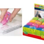 tesa ecoLogo wegwerp mini-correctieroller, 5mm x 6 m, display