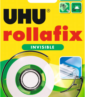 UHU plakband rollafix invisible, incl. handafroller