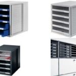 HAN schuifladenbox, 5 open lades, box en lades: zwart