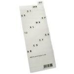 HAN systeemregister A-Z, PP, A7 liggend, doorschijnend, 12-delig
