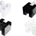 HAN multi-pennenbakje BRAVO, 5 vakken, glashelder-transparant