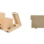 HAN houten kaartenbak A6 liggend, voor 1.500 kaarten