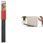 tesa Moll deur-tochtstrip dubbele-afdichting voor gladde vloeren, 25 mm x 0,95 m, grijs