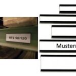 FRANKEN magnetisch naamplaatje C-profiel bewegwijzering, 75 x 15 mm