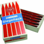 Gutenberg zegellak Oorkondelak, vermiljoenrood