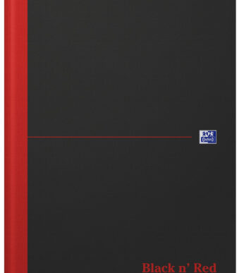 Oxford Black n´ Red notitieboek - gebonden, DIN A4, gelinieerd