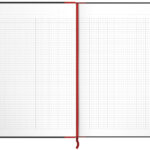 Oxford Black n´ Red notitieboek - gebonden, DIN A4, geruit