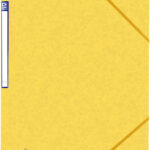 Oxford hoekspanmap Top File+, A4, geel