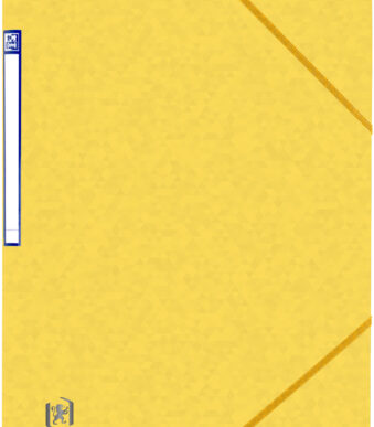 Oxford hoekspanmap Top File+, A4, geel