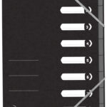 Oxford sorteermap Top File+, DIN A4, 8 vakken, zwart