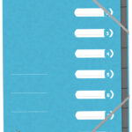 Oxford sorteermap Top File+, DIN A4, 8 vakken, lichtblauw