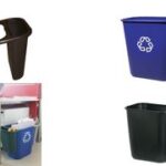 Rubbermaid prullenbak, 26,6 liter, rechthoekig, PE, zwart