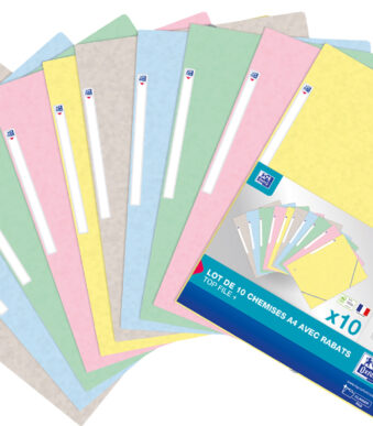 Oxford hoekspanmap Top File+, Pastel, 10 stuks