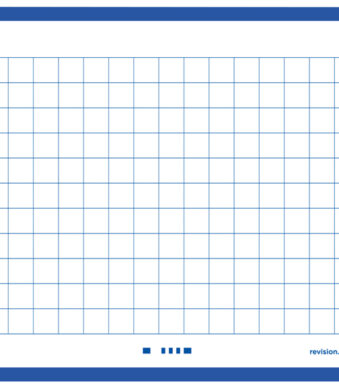 Oxford systeemkaarten / flashcards 'Flash 2.0', 75 x 125 mm, geruit, blauw