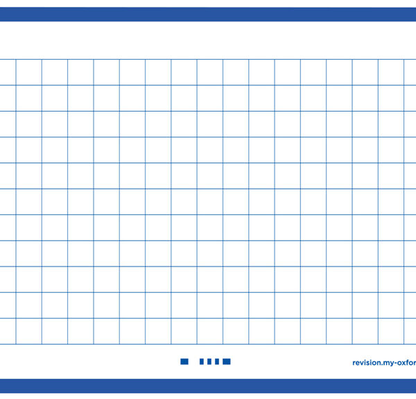 Oxford systeemkaarten / flashcards 'Flash 2.0', 75 x 125 mm, geruit, blauw