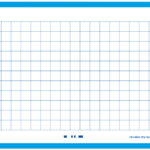 Oxford systeemkaarten / flashcards 'Flash 2.0', 75x125 mm, geruit, turquoise