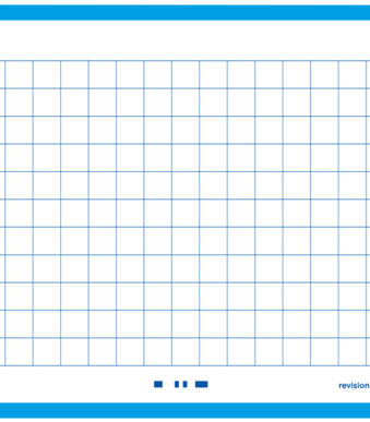 Oxford systeemkaarten / flashcards 'Flash 2.0', 75x125 mm, geruit, turquoise