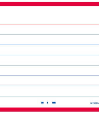 Oxford systeemkaarten / flashcards 'Flash 2.0', 75 x 125 mm, gelinieerd, rood